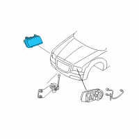 OEM 2010 Chrysler 300 Driver And Passenger Halogen Headlights Replacement Diagram - 4806165AJ