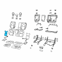 OEM 2022 Jeep Cherokee Pad-Seat Back Diagram - 68386857AB