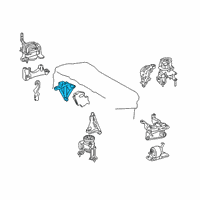 OEM Toyota RAV4 Prime Side Mount Bracket Diagram - 12315-25030