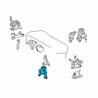 OEM 2021 Toyota RAV4 Prime Front Mount Diagram - 12361-F0080