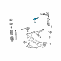 OEM Lexus SC430 Front Lower Ball Joint Assembly, Right Diagram - 43330-39535