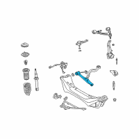 OEM 2004 Lexus GS430 Front Suspension Lower Arm Assembly Right Diagram - 48068-30300