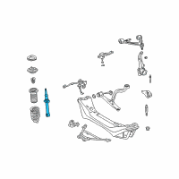 OEM 2000 Lexus GS400 ABSORBER Set, Front Diagram - 48510-80236