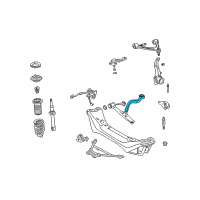 OEM Lexus GS430 Front Suspension Lower Control Arm Sub-Assembly, No.2 Right Diagram - 48660-30281