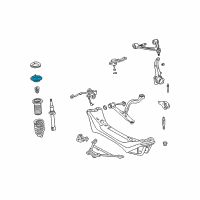 OEM 2003 Lexus GS430 Front Suspension Support Sub-Assembly, Right Diagram - 48609-30050