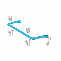 OEM Ford Ranger Stabilizer Bar Diagram - F87Z-5482-DA