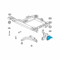 OEM Pontiac Grand Prix Bracket, Front Wheel Speed Sensor Wire Diagram - 18040498