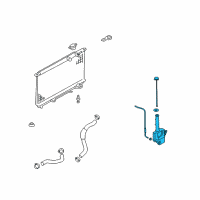 OEM 2006 Kia Amanti Radiator Reservoir Assembly Diagram - 254303F000