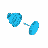 OEM 2020 Jeep Wrangler Front Fog Lamp Diagram - 68307273AE