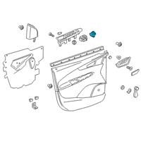 OEM 2017 Chevrolet Spark Mirror Switch Diagram - 95328440