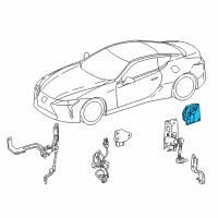 OEM Lexus LC500 COMPUTER, ABSORBER C Diagram - 89243-11030