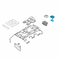 OEM 2010 Kia Sedona Lamp Assembly-Room Diagram - 928704D570QW