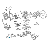 OEM 2017 Cadillac Escalade Adjust Knob Diagram - 22898998