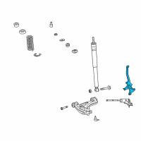 OEM 2006 Chrysler Crossfire Steering Knuckle Diagram - 5097557AA