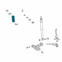 OEM 2006 Chrysler Crossfire Front Coil Spring Diagram - 5135480AA