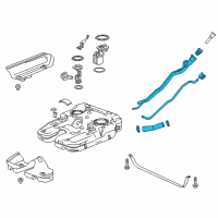 OEM 2017 Cadillac XT5 Filler Pipe Diagram - 84760198