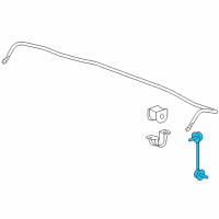 OEM 2011 Honda Accord Crosstour Link, Right Rear Stabilizer Diagram - 52320-TP6-A01