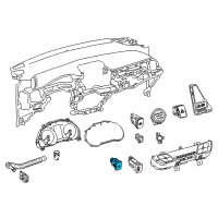 OEM 2021 Toyota C-HR Fuel Door Switch Diagram - 84841-10020