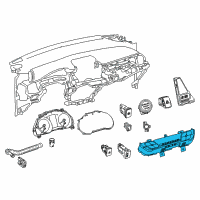 OEM Toyota C-HR Dash Control Unit Diagram - 55900-F4191