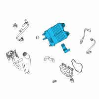 OEM 2013 Ford Fiesta Vapor Canister Diagram - AE8Z-9D653-C