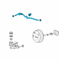 OEM 2010 Honda Accord Crosstour Tube Assy., Master Power Diagram - 46402-TA1-A02