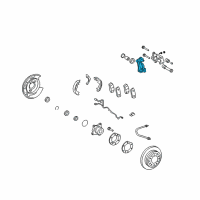 OEM 2019 Lexus GX460 Mounting, Rear Disc Brake Cylinder, RH Diagram - 47721-60020