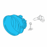 OEM 2005 Toyota RAV4 Fog Lamp Diagram - 81221-42060