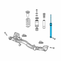 OEM 2017 Honda HR-V Shock Absorber Unit, Rear Diagram - 52611-T7W-A01