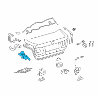 OEM Lexus Motor Assembly, Luggage Diagram - 85790-50021
