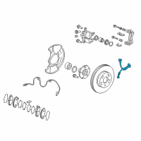 OEM 2014 Honda Civic Hose Set, Left Front Brake Diagram - 01465-TR0-A02