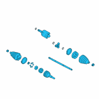 OEM 2001 Pontiac Grand Am Front Wheel Drive Shaft Kit Diagram - 26077123