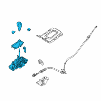 OEM Gear Shift Assembly Diagram - GT4Z-7210-DB