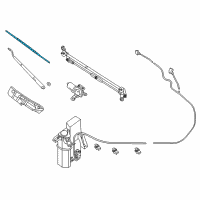 OEM 2018 Nissan NV1500 Window Wiper Blade Assembly Diagram - 28890-1PA0A