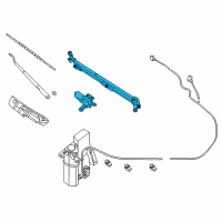 OEM 2016 Nissan NV3500 Drive Assy-Windshield Wiper Diagram - 28800-1PA0A