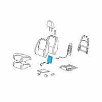 OEM Chevrolet Equinox Seat Back Heater Diagram - 23163787