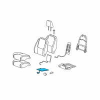 OEM Chevrolet Equinox Seat Cushion Heater Diagram - 23163789