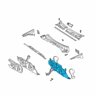 OEM Toyota Echo Insulator Assy, Dash Panel Diagram - 55210-52021