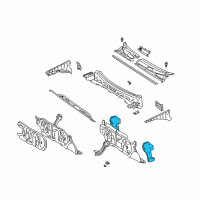 OEM 2000 Toyota Echo Insulator Diagram - 62106-52010