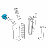 OEM 2015 Scion iQ Air Hose Diagram - 17881-47040