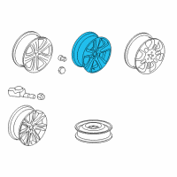 OEM Acura MDX Wheel, Al 18X8J (Tpms) Diagram - 42700-STX-A32