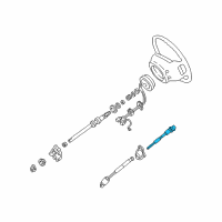 OEM 2004 Ford Ranger Intermed Shaft Diagram - 7L5Z-3E751-A