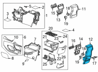 OEM 2021 GMC Acadia Rear Panel Diagram - 84158095