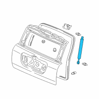 OEM Stay Assembly, Passenger Side Tailgate Open Diagram - 74820-S9V-A01