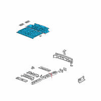 OEM 1997 Pontiac Trans Sport Panel-Rear Floor Diagram - 10323414