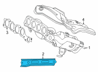 OEM 2020 Toyota Highlander Exhaust Manifold Stay Diagram - 17118-25030