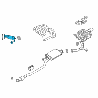 OEM 2017 Kia Sorento Front Muffler Assembly Diagram - 28610C6600
