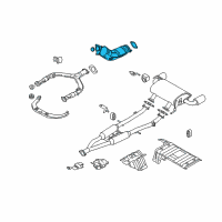 OEM 2012 Nissan 370Z Three Way Catalytic Converter Diagram - B08B3-1ET0B