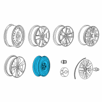 OEM 2012 Chevrolet Cruze Spare Wheel Diagram - 13259230