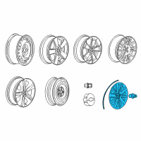 OEM Chevrolet Cruze Wheel Cover Diagram - 20934135