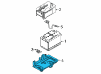 OEM Kia Tray Assembly-Battery Diagram - 37150R0000